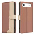 For iPhone 17 Air Color Matching RFID Anti-theft Leather Phone Case(Brown) - 1