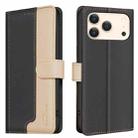 For iPhone 17 Pro Max Color Matching RFID Anti-theft Leather Phone Case(Black) - 1