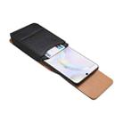 For 6.2-6.5 inch Vertical Style Lamb Texture Wear-resistant Card Slot Waist Bag Leather Phone Case(Black) - 3