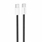Borofone BX103 60W USB-C / Type-C to USB-C / Type-C Fast Charge Data Cable, Length:1m(Black) - 2