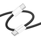 Borofone BX103 60W USB-C / Type-C to USB-C / Type-C Fast Charge Data Cable, Length:1m(Black) - 3