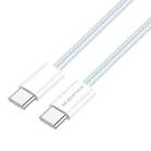 Borofone BX103 60W USB-C / Type-C to USB-C / Type-C Fast Charge Data Cable, Length:1m(Blue) - 1