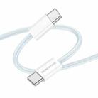 Borofone BX103 60W USB-C / Type-C to USB-C / Type-C Fast Charge Data Cable, Length:1m(Blue) - 3