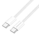 Borofone BX103 60W USB-C / Type-C to USB-C / Type-C Fast Charge Data Cable, Length:1m(White) - 1