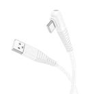 Borofone BX105 3A USB-A to USB-C / Type-C Fast Charge Data Cable, Length:1m(White) - 1