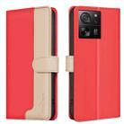 For Xiaomi 13T / Redmi K60 Ultra Color Matching RFID Anti-theft Leather Phone Case(Red) - 1