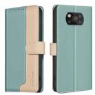 For Xiaomi Poco X3 / X3 NFC Color Matching RFID Anti-theft Leather Phone Case(Green) - 1