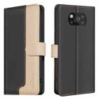 For Xiaomi Poco X3 / X3 NFC Color Matching RFID Anti-theft Leather Phone Case(Black) - 1