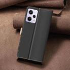 For Xiaomi Poco X5 Pro Color Matching RFID Anti-theft Leather Phone Case(Black) - 3