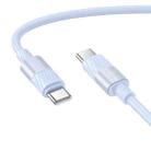 Borofone BX106 60W USB-C / Type-C to USB-C / Type-C Fast Charge Data Cable, Length:1m(Blue) - 1