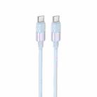 Borofone BX106 60W USB-C / Type-C to USB-C / Type-C Fast Charge Data Cable, Length:1m(Blue) - 2