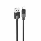 Borofone BX106 2.4A USB-A to 8 Pin Fast Charge Data Cable, Length:1m(Black) - 2