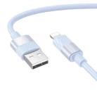 Borofone BX106 2.4A USB-A to 8 Pin Fast Charge Data Cable, Length:1m(Blue) - 1