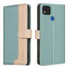 For Xiaomi Redmi 9C / 10A / Poco C31 Color Matching RFID Anti-theft Leather Phone Case(Green) - 1