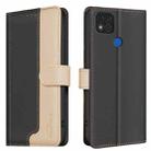 For Xiaomi Redmi 9C / 10A / Poco C31 Color Matching RFID Anti-theft Leather Phone Case(Black) - 1