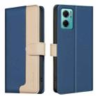 For Xiaomi Redmi 10 5G / Note 11E Color Matching RFID Anti-theft Leather Phone Case(Blue) - 1