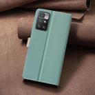 For Xiaomi Redmi 10 2022 / Note 11 4G Color Matching RFID Anti-theft Leather Phone Case(Green) - 3