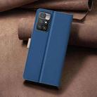 For Xiaomi Redmi 10 2022 / Note 11 4G Color Matching RFID Anti-theft Leather Phone Case(Blue) - 3