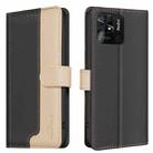 For Xiaomi Redmi 10C Color Matching RFID Anti-theft Leather Phone Case(Black) - 1