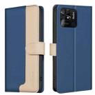 For Xiaomi Redmi 10C Color Matching RFID Anti-theft Leather Phone Case(Blue) - 1