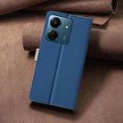 For Xiaomi Redmi 13C Color Matching RFID Anti-theft Leather Phone Case(Blue) - 3