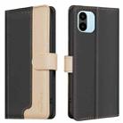 For Xiaomi Redmi A1 / A1+ / A2 Color Matching RFID Anti-theft Leather Phone Case(Black) - 1