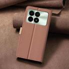 For Xiaomi Redmi K70 / K70 Pro Color Matching RFID Anti-theft Leather Phone Case(Brown) - 3