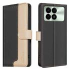 For Xiaomi Redmi K70 / K70 Pro Color Matching RFID Anti-theft Leather Phone Case(Black) - 1