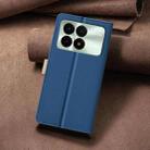 For Xiaomi Redmi K70 / K70 Pro Color Matching RFID Anti-theft Leather Phone Case(Blue) - 3