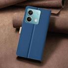 For Xiaomi Redmi Note 13 4G Global Color Matching RFID Anti-theft Leather Phone Case(Blue) - 3