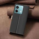 For Xiaomi Redmi Note 13 5G Color Matching RFID Anti-theft Leather Phone Case(Black) - 3