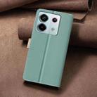 For Xiaomi Redmi Note 13 Pro 4G Global Color Matching RFID Anti-theft Leather Phone Case(Green) - 3