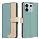 For Xiaomi Redmi Note 13 Pro 5G Color Matching RFID Anti-theft Leather Phone Case(Green) - 1