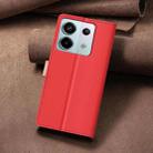 For Xiaomi Redmi Note 13 Pro 5G Color Matching RFID Anti-theft Leather Phone Case(Red) - 3