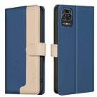 For Xiaomi Redmi Note 9 Pro Max / 9 Pro / 9S Color Matching RFID Anti-theft Leather Phone Case(Blue) - 1