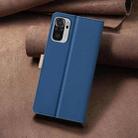 For Xiaomi Redmi Note 10 4G / 10S Color Matching RFID Anti-theft Leather Phone Case(Blue) - 3