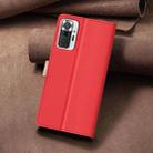 For Xiaomi Redmi Note 10 Pro / 10 Pro Max Color Matching RFID Anti-theft Leather Phone Case(Red) - 3