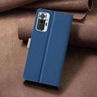 For Xiaomi Redmi Note 10 Pro / 10 Pro Max Color Matching RFID Anti-theft Leather Phone Case(Blue) - 3