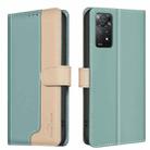 For Xiaomi Redmi Note 11 Pro / 11 Pro 5G Global Color Matching RFID Anti-theft Leather Phone Case(Green) - 1