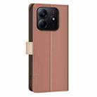 For Redmi Note 14 5G Color Matching RFID Anti-theft Leather Phone Case(Brown) - 3