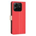 For Redmi Note 14 5G Color Matching RFID Anti-theft Leather Phone Case(Red) - 3