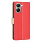 For Redmi Turbo 4 Color Matching RFID Anti-theft Leather Phone Case(Red) - 3