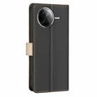 For Redmi K80 / K80 Pro Color Matching RFID Anti-theft Leather Phone Case(Black) - 3