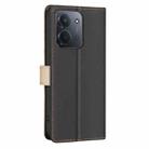 For Redmi 15C 4G 173.1mm / 15C 5G 173.1mm Color Matching RFID Anti-theft Leather Phone Case(Black) - 3
