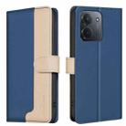 For Redmi 15C 4G 173.1mm / 15C 5G 173.1mm Color Matching RFID Anti-theft Leather Phone Case(Blue) - 1