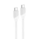 Borofone BX107 60W USB-C / Type-C to USB-C / Type-C Fast Charge Data Cable, Length:1m(White) - 2