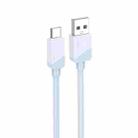 Borofone BX107 3A USB-A to USB-C / Type-C Fast Charge Data Cable, Length:1m(Blue) - 2