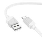 Borofone BX107 3A USB-A to USB-C / Type-C Fast Charge Data Cable, Length:1m(White) - 1