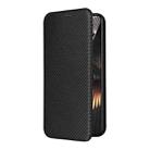 For Xiaomi Redmi Turbo 3 / Poco F6 Carbon Fiber Texture Flip Leather Phone Case(Black) - 2