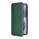 For Redmi K70 Carbon Fiber Texture Flip Leather Phone Case(Green) - 2